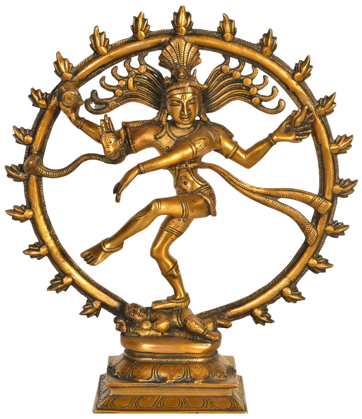 11" Nataraja Brass Statue | Handmade | Made in India