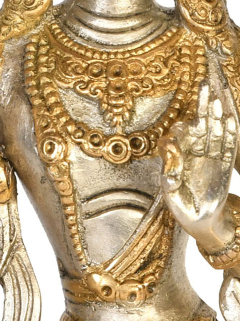 Buddhist Deity Manjushri Brass Sculpture | Handmade | Made in India