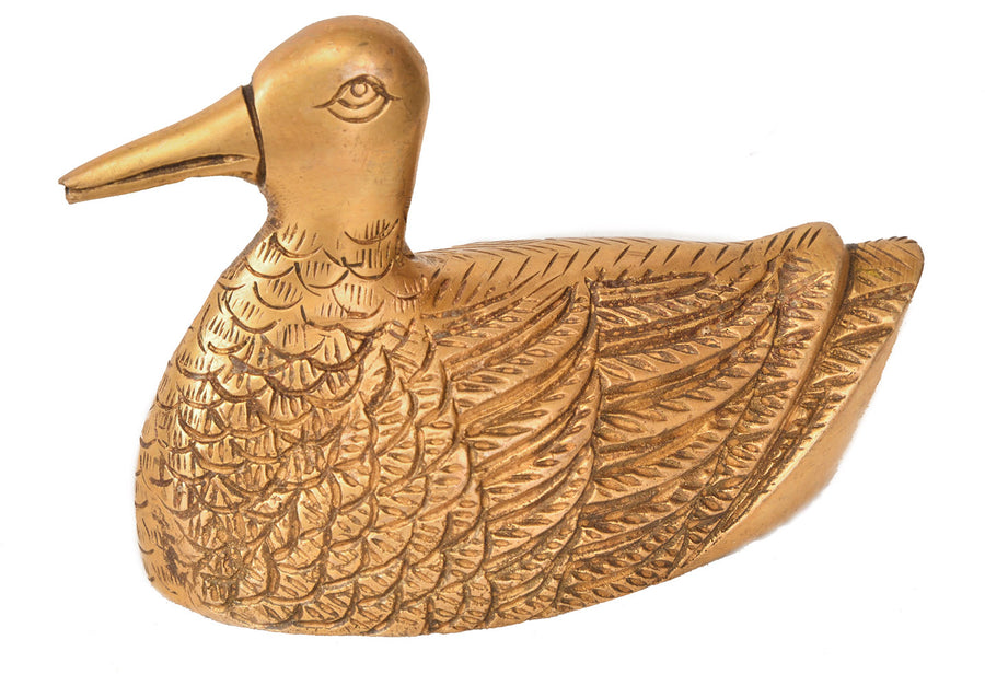 Decorative Brass Duck Statue for Home Decor