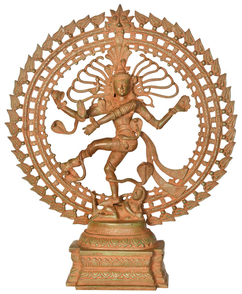 26" Large Nataraja Brass Statue Handmade Home Decor