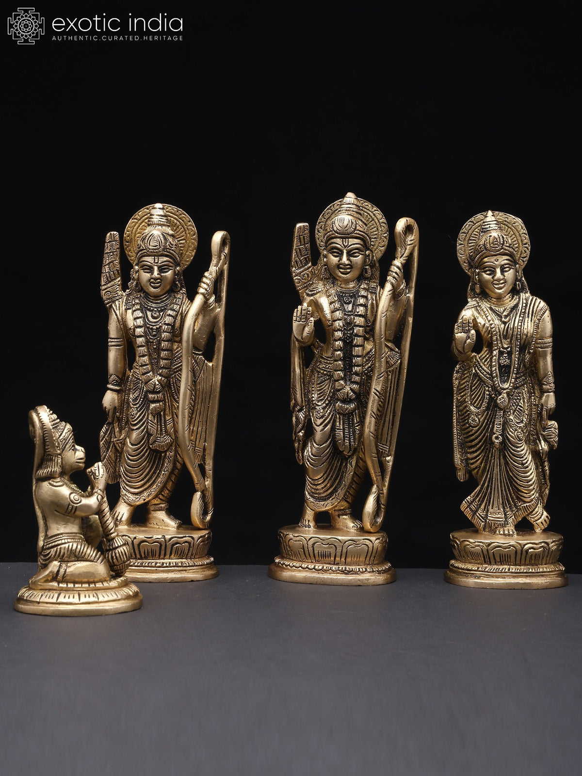7" Rama Durbar In Brass | Handmade | Made In India