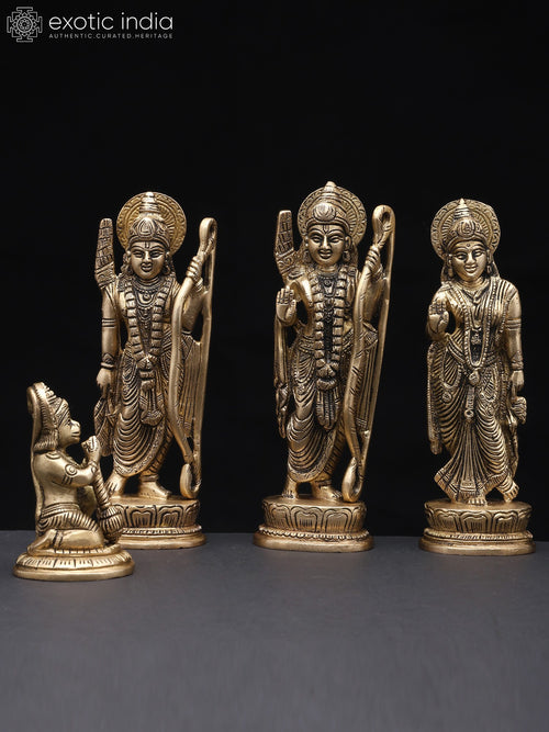 7" Rama Durbar Brass Statue Handmade