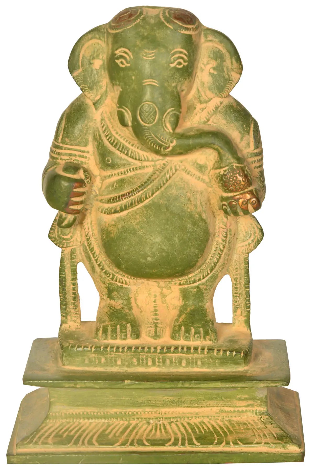 5" Standing Ganesha Brass Sculpture | Handmade | Made in India