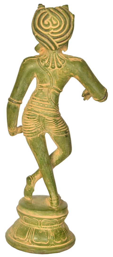 8" Vrish-Vahana Shiva In Brass | Handmade | Made In India