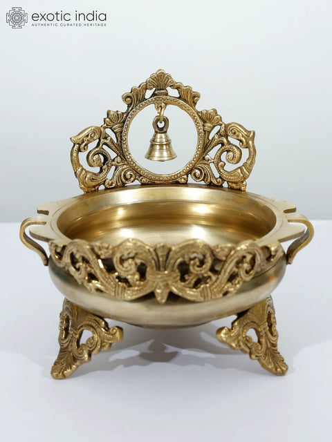 Brass Urli with Bell