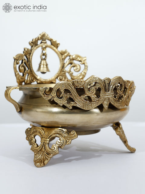 Brass Urli with Bell