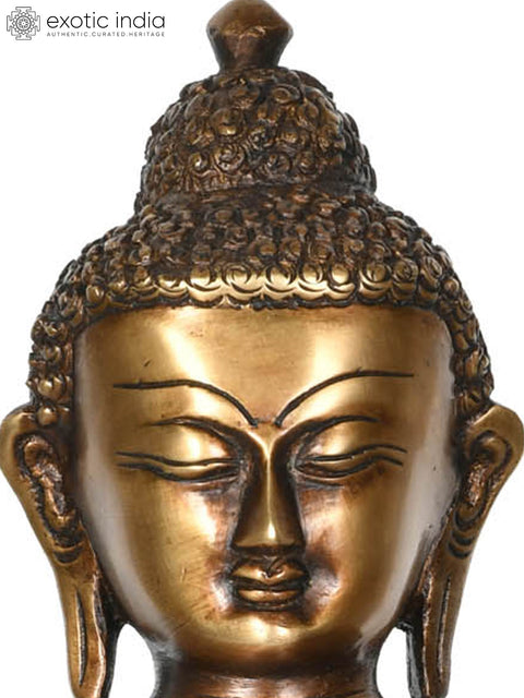 11" Lord Buddha Granting Abhaya (Tibetan Buddhist) In Brass | Handmade | Made In India