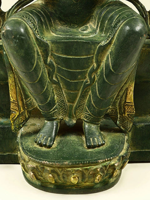 12" Tibetan Buddhist Deity Maitreya - The Future Buddha | Handmade Brass Statue