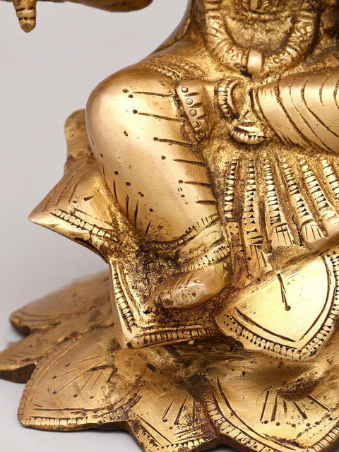 8" Goddess Varahi Brass Sculpture | Handmade