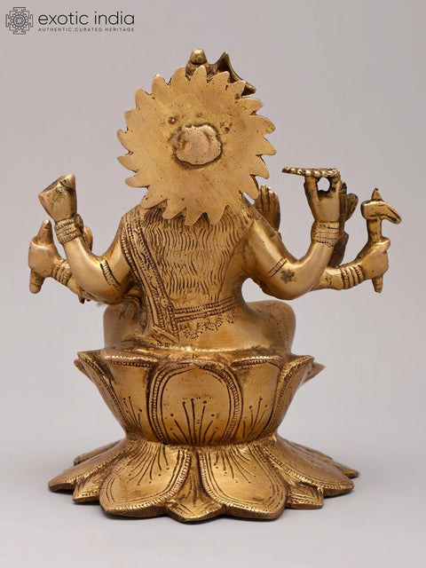 8" Goddess Varahi Brass Sculpture | Handmade