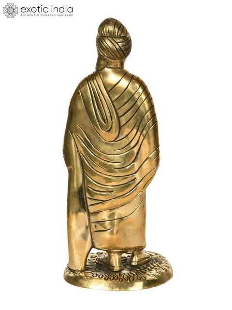 10" Swami Vivekananda Brass Statue | Handmade | Made in India