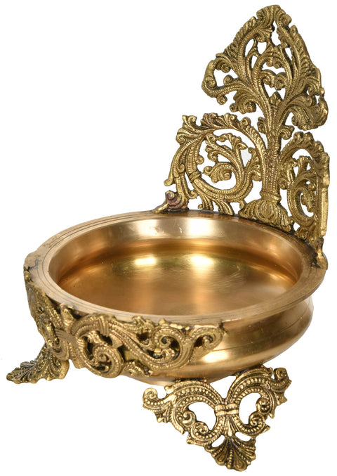 Brass Urli Bowl style of the Hoysala art