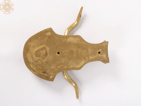 7" Brass Bull Head Door Knocker