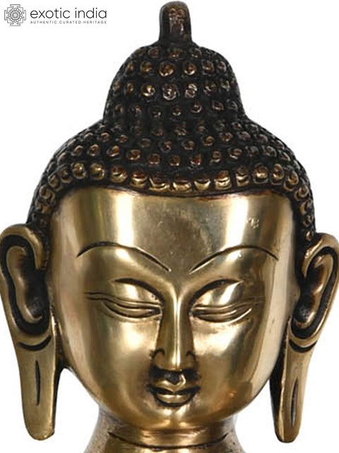 13" Lord Buddha in Preaching Mudra (Tibetan Buddhist) In Brass | Handmade | Made In India