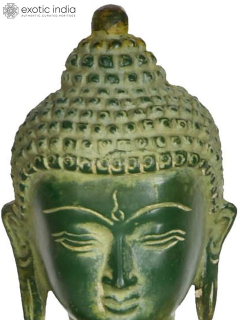 8" Buddha in Bhumi-Sparsha Mudra (Tibetan Buddhist Deity) In Brass | Handmade | Made In India