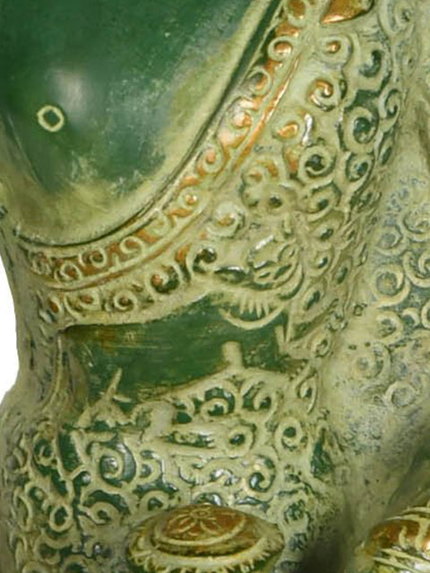 8" Buddha in Bhumi-Sparsha Mudra (Tibetan Buddhist Deity) In Brass | Handmade | Made In India