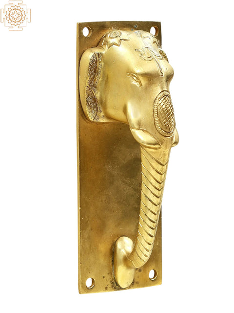 Brass Elephant Door Handle