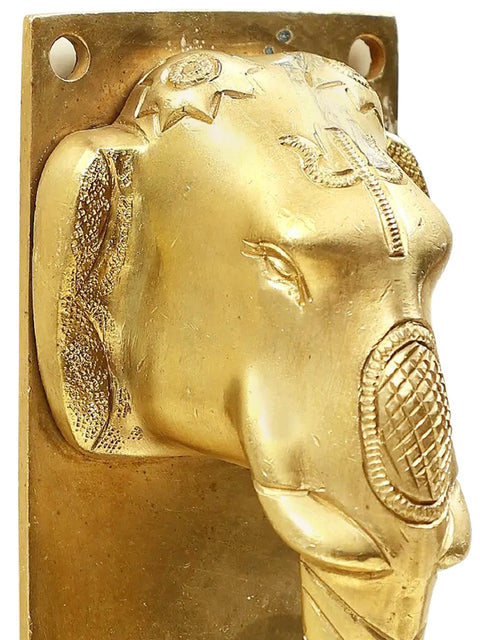Brass Elephant Door Handle