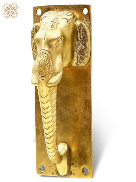 Brass Elephant Door Handle