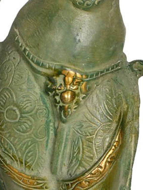 12" Standing Tara - Tibetan Buddhist Deity In Brass | Handmade | Made In India