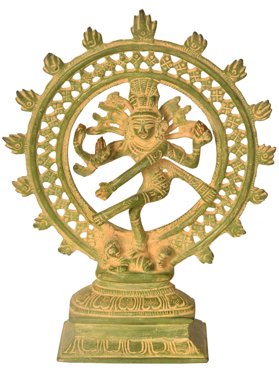 8" Nataraja Handmade Brass Statue for Pooja