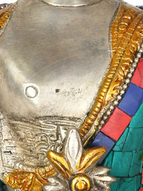 7" Medicine Buddha in Padamasana (Tibetan Buddhist) In Brass | Handmade | Made In India
