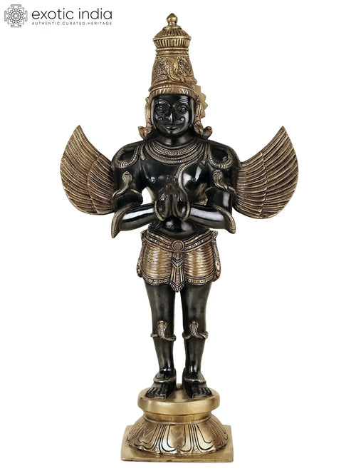 21" Garuda Handmade Brass Statue for Home Decor