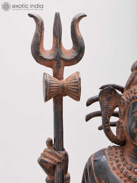 12" Ardhanarishvara (Shiva-Shakti) in Brass | Handmade | Made In India