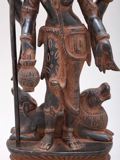 12" Ardhanarishvara (Shiva-Shakti) in Brass | Handmade | Made In India