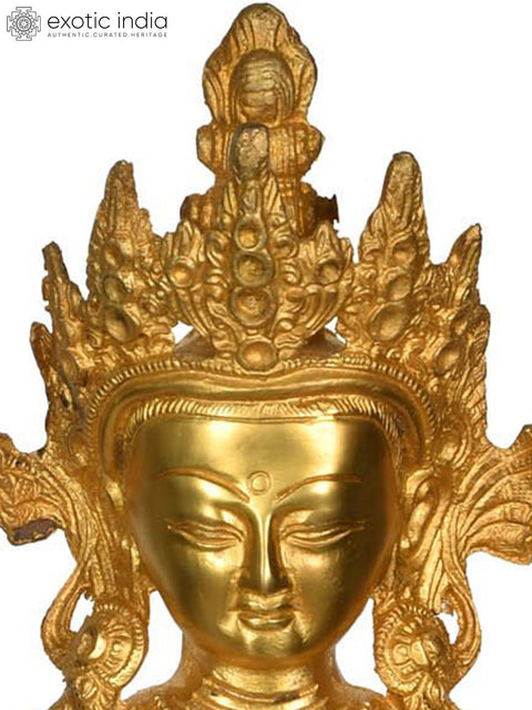 14" Amitabha Buddha - Tibetan Buddhist Deity In Brass | Handmade | Made In India