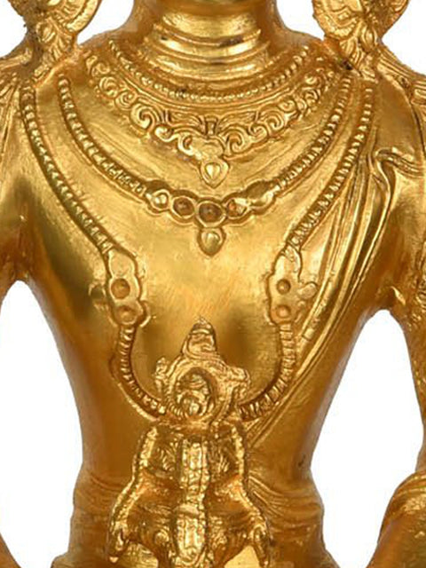 14" Amitabha Buddha - Tibetan Buddhist Deity In Brass | Handmade | Made In India