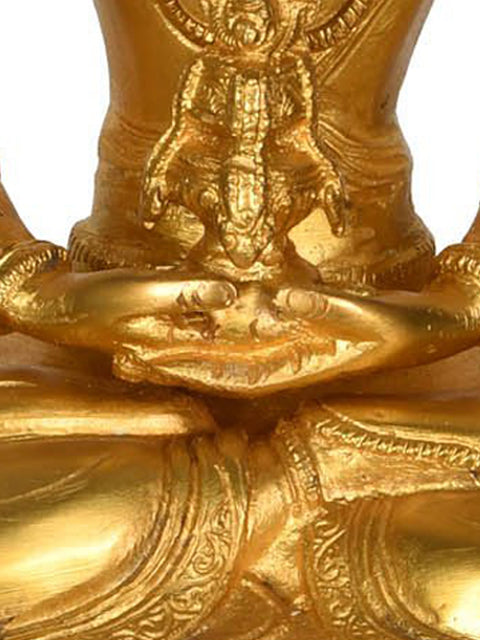 14" Amitabha Buddha - Tibetan Buddhist Deity In Brass | Handmade | Made In India