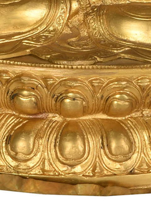 14" Amitabha Buddha - Tibetan Buddhist Deity In Brass | Handmade | Made In India