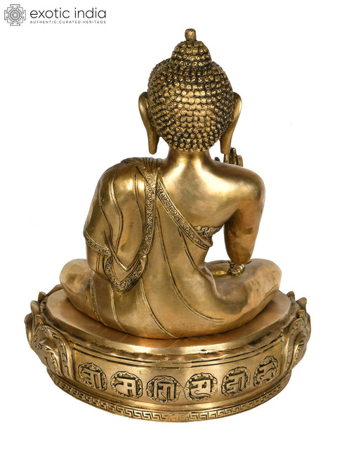13" Preaching Buddha (Tibetan Buddhist Deity) In Brass | Handmade | Made In India
