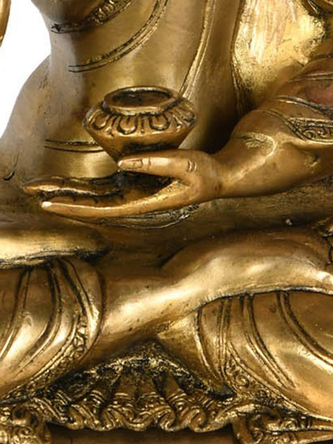 13" Preaching Buddha (Tibetan Buddhist Deity) In Brass | Handmade | Made In India