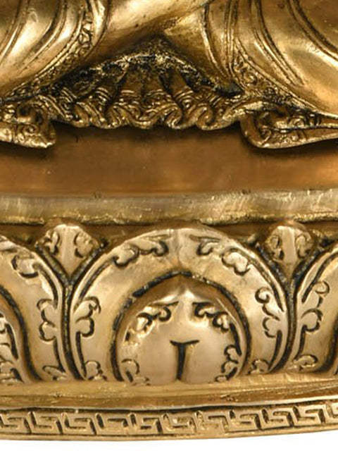 13" Preaching Buddha (Tibetan Buddhist Deity) In Brass | Handmade | Made In India