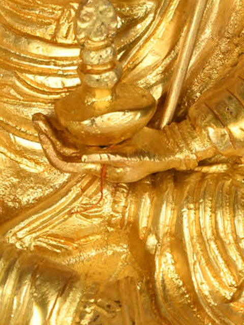 9" Guru Padmasambhava (Tibetan Buddhist Deity) In Brass | Handmade | Made In India