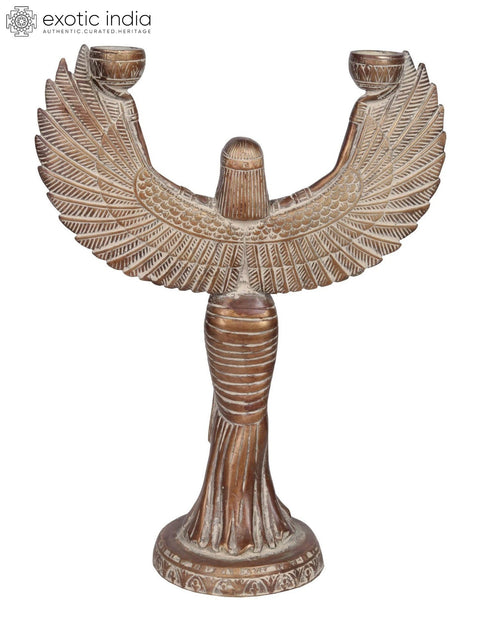 12" Goddess Isis Brass Statue | Handmade
