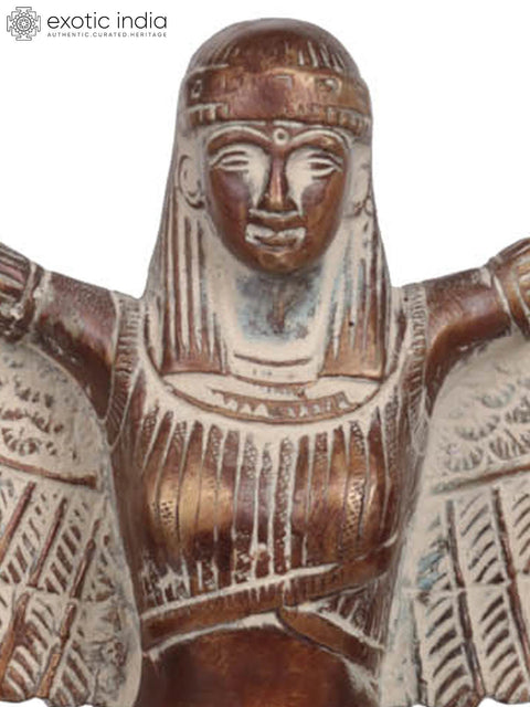 12" Goddess Isis Brass Statue | Handmade