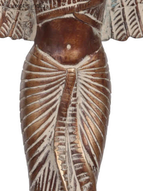 12" Goddess Isis Brass Statue | Handmade