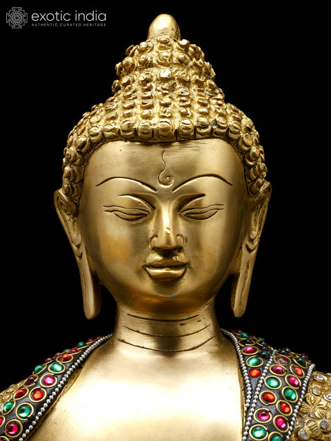 16" Lord Buddha Preaching Dharma | Handmade Brass Sculpture | Symbol of Peace and Wisdom