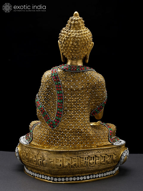 16" Lord Buddha Preaching Dharma | Handmade Brass Sculpture | Symbol of Peace and Wisdom