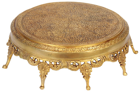 Brass Ritual Pedestal (Chowki)