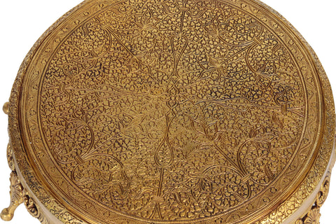 Brass Ritual Pedestal (Chowki)