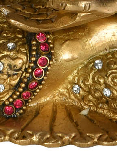 8" Lord Buddha in Earth Touching Gesture In Brass | Handmade | Made In India