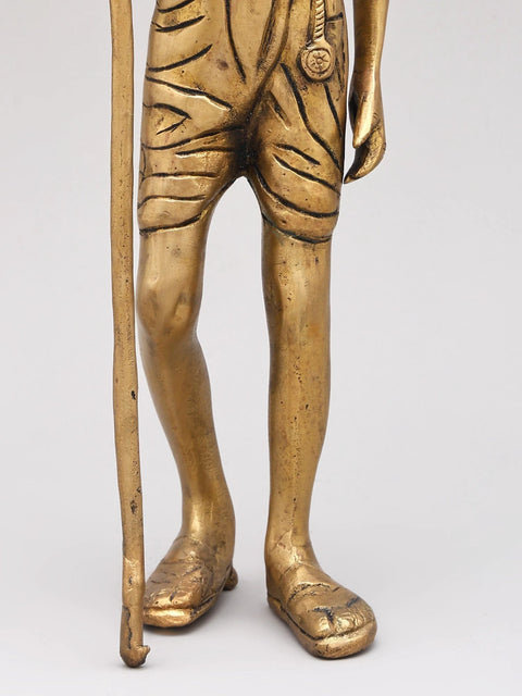 11" Mahatma Gandhi Statue in Brass | Handmade | Made in India