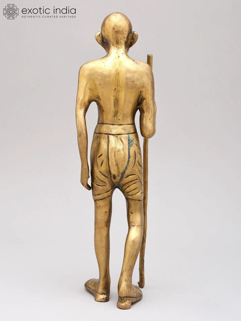 11" Mahatma Gandhi Statue in Brass | Handmade | Made in India