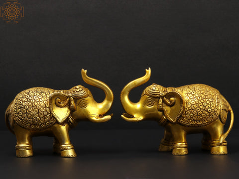 Fine Pair of Elephants