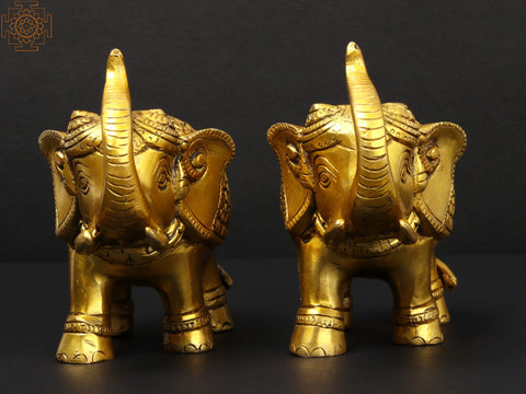 Fine Pair of Elephants