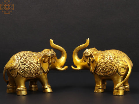 Fine Pair of Elephants